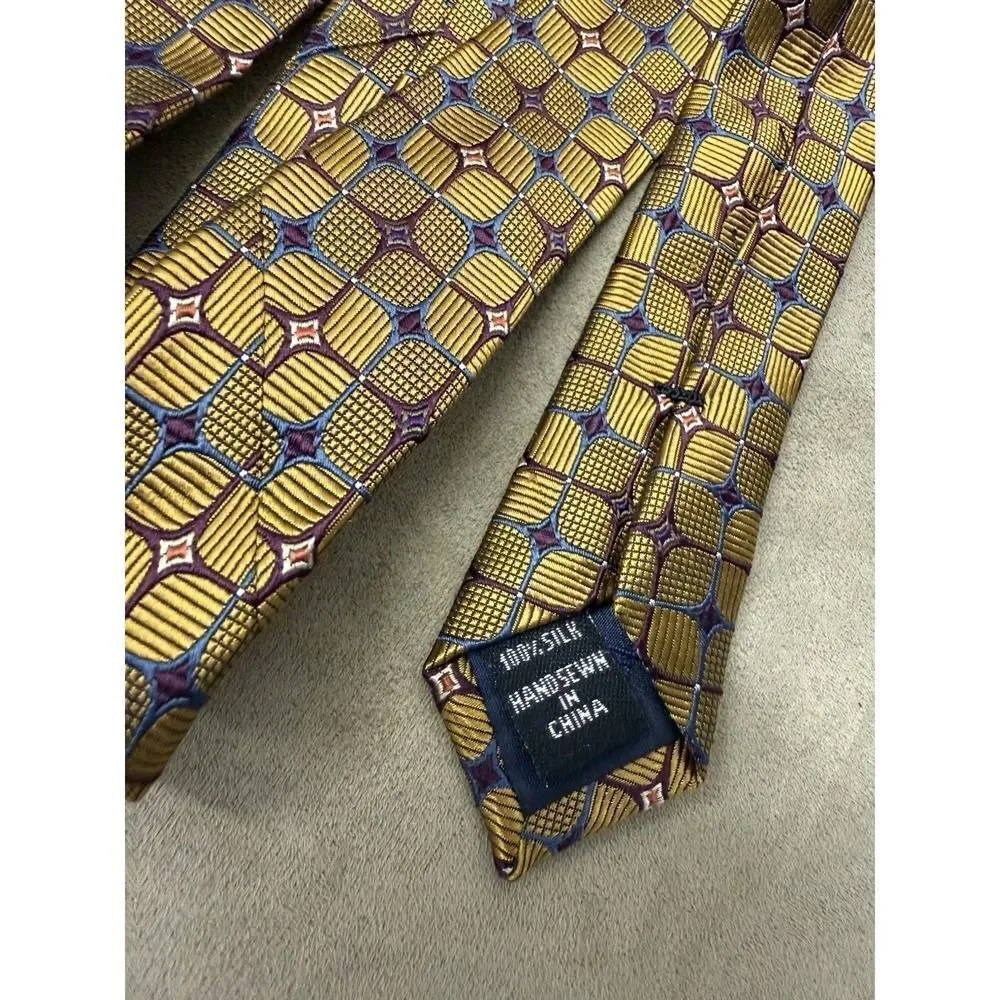 Jos A Bank Multicolored 100% Silk Tie